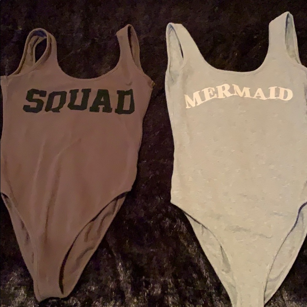 Bodysuits . Each worn twice .